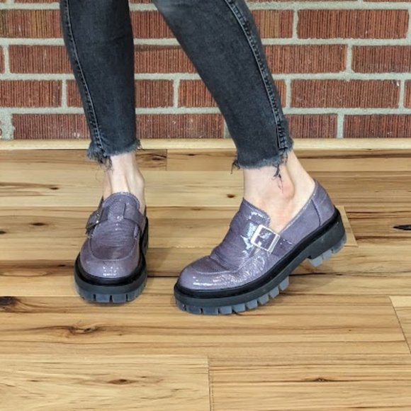 FREE PEOPLE Mackenzie MJ Loafers / Frosted Fig - Picture 1 of 14